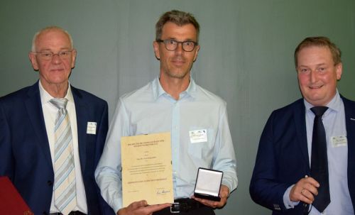 v.l.n.r. Dr. Erwin Hasenpusch, Prof. Dr. Cord Drögemüller, Prof. Dr. Jens Tetens