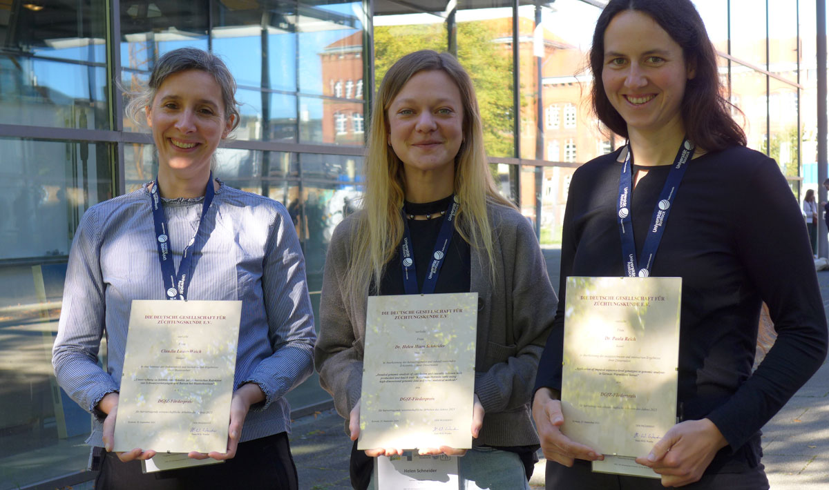 v.l.n.r. Claudia Lauer-Weich, Dr. Helen Schneider, Dr. Paula Reich