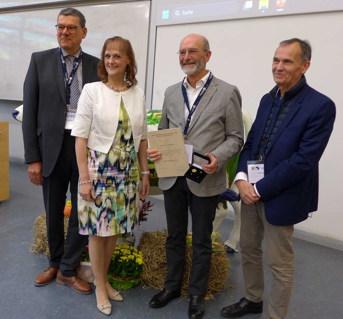 v.l.n.r. Hans-Willi Warder, Dr. Bettina Bongartz, Dr. Ludwig Christmann, Prof. Harald Sieme