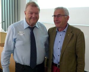 v.l.n.r. Dr. Dreyer, 60 Jahre Mitglied, Dr. Marquard