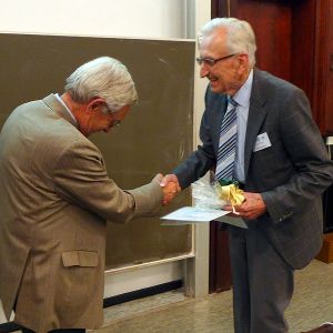 v.l.n.r.: Dr. Otto-Werner Marquardt, Prof. Dr. Rudolf Waßmuth (60 Jahre Mitglied)