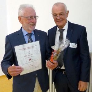 v.l.n.r. Prof. Dr. Dietmar K. Flock, Dr. Erwin Hasenpusch
