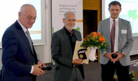 v.l.n.r. Dr. Erwin Hasenpusch, Prof. Ruedi Fries, Prof. Georg Thaller